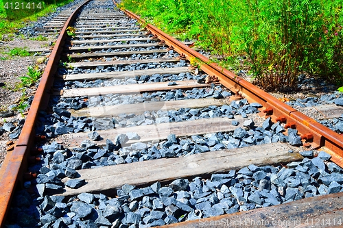 Image of Rusty railway tracks