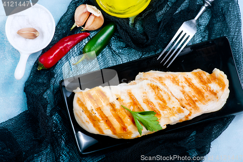 Image of fried chicken breast