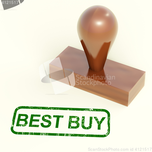 Image of Best Buy Stamp Shows Premium Product