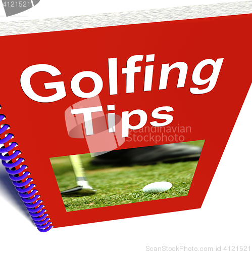 Image of Golfing Tips Book Shows Advice For Golfers