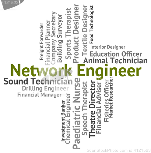 Image of Network Engineer Indicates Global Communications And Career