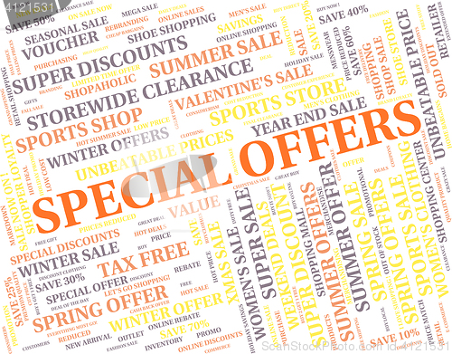 Image of Special Offers Represents Discounts Notable And Promo