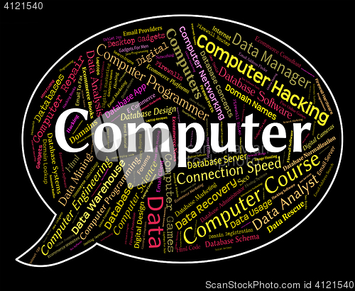 Image of Computer Word Shows Connection Text And Www