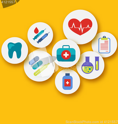 Image of Set medical icons for web design