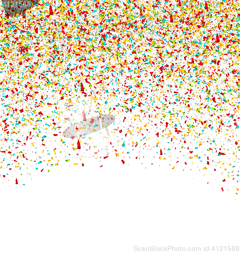 Image of Colorful Confetti. Grainy Abstract Multicolored Texture.