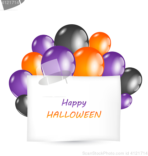 Image of Halloween card with place for your text