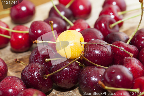 Image of red ripe cherry