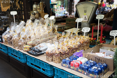 Image of Souvenir shop at famous Havels Market in first week of Advent in