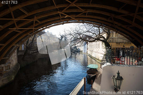 Image of Kampa Island with small river Certovka