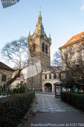 Image of City decoration in advent christmas time at Prague