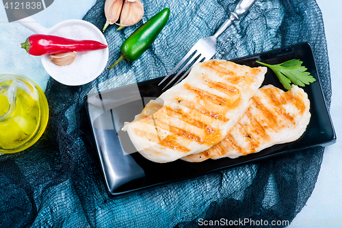 Image of fried chicken breast