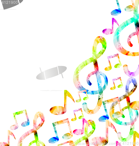 Image of Colorful Music Background