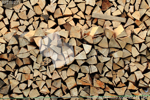 Image of fresh firewood texture