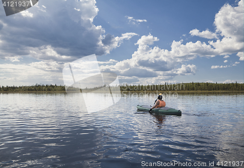 Image of Kayaker on a lake