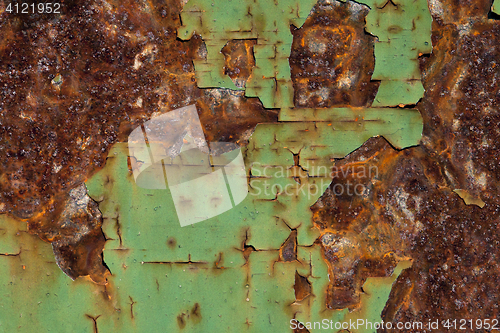 Image of Rust and paint texture