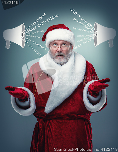 Image of Surprised Santa Claus