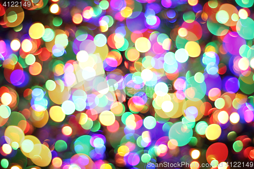 Image of abstract background from christmas lights 