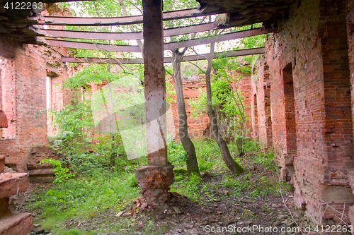 Image of Picturesque ruins of century aristocratic estates in Russia