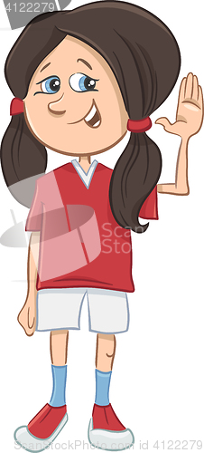 Image of teen girl cartoon character