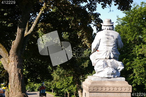 Image of Statue of P Chr Asbjørnsen at ST.Hans Haugen in Oslo