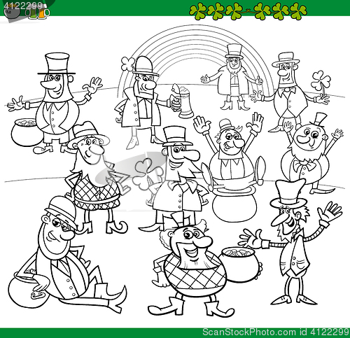 Image of saint patrick day coloring book