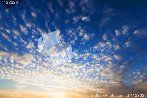 Image of the sky during sunset