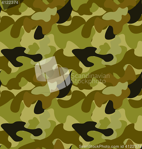 Image of Seamless Woodland Camo Pattern