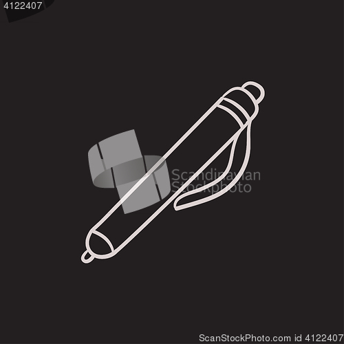 Image of Pen sketch icon.