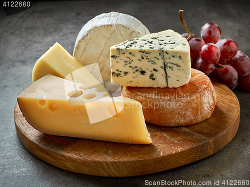 Image of various types of cheese