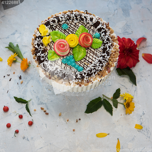 Image of Different cakes composition