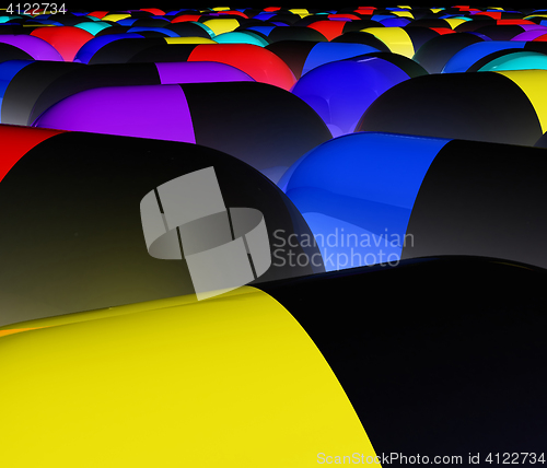 Image of Tablets background. 3D illustration