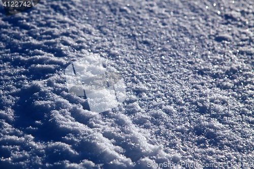 Image of background of shiny snowflakes