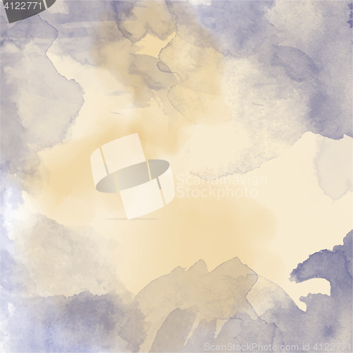 Image of Beautiful hand painted watercolor background
