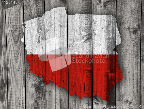 Image of Textured map of Poland