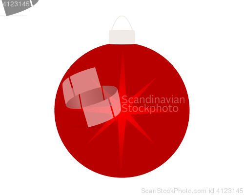 Image of Christmas tree ball isolated on white