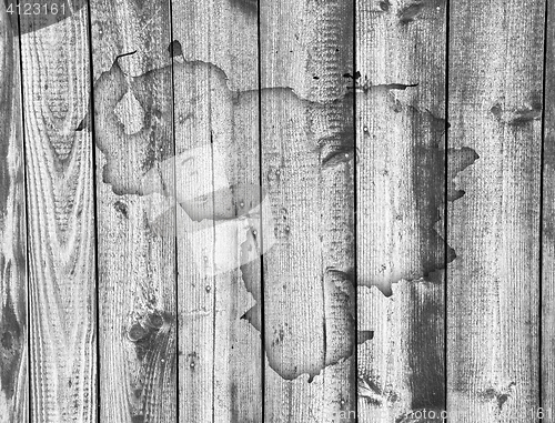 Image of Map of Venezuela on weathered wood