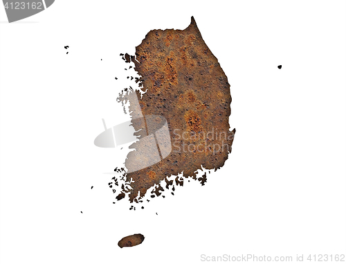Image of Map of South Korea 