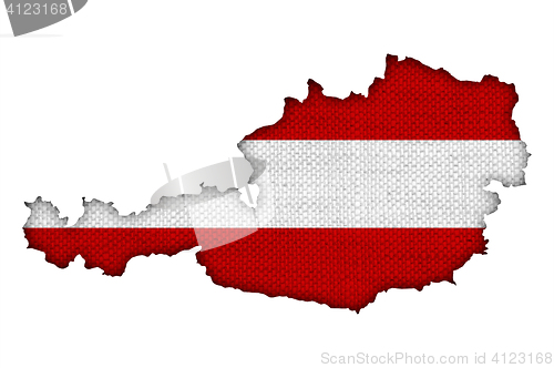 Image of Textured map of Austria