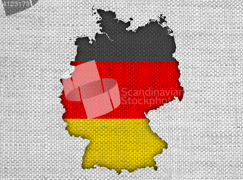 Image of Textured map of Germany