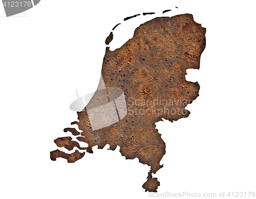 Image of Textured map of the Netherlands