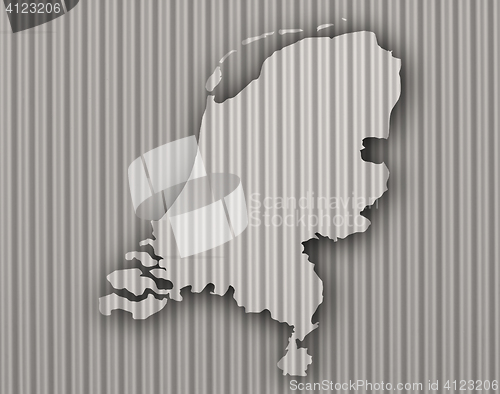 Image of Textured map of the Netherlands