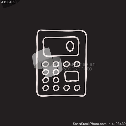 Image of Calculator sketch icon.