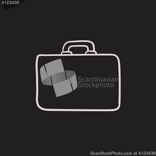 Image of Briefcase sketch icon.