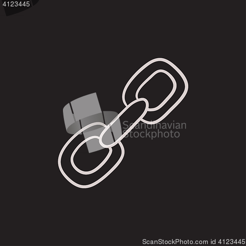 Image of Chain links sketch icon.