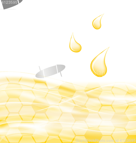 Image of Abstract Background with Sweet Honey Drips