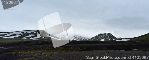 Image of Icelandic landscape with mountains. South-West Iceland.