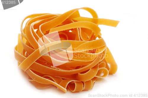 Image of Tricolor italian pasta tagliatelle