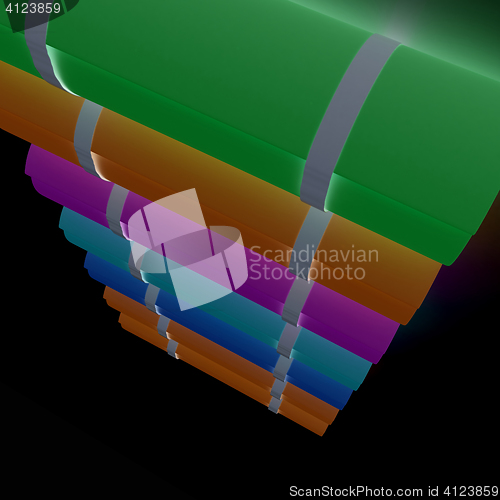 Image of karemats. 3D illustration