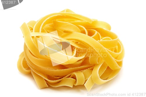 Image of Tricolor italian pasta tagliatelle