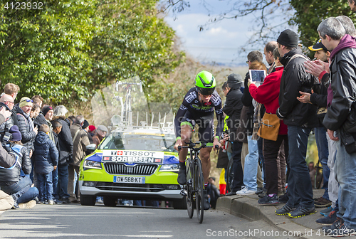 Image of The Cyclist Chris Anker Sorensen - Paris-Nice 2016 